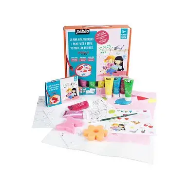 Prix Réduit Peinture enfant - Je peins avec les doigts mini coffret atelier - Pébéo