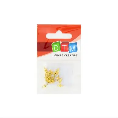 Mini crochet doré 7 mm - 16 pièces - DTM Commander Vite