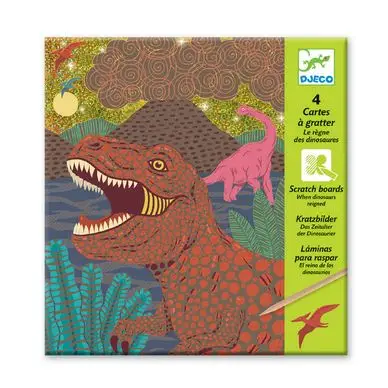 Petit Prix Cartes à gratter Le règne des dinosaures - Djeco