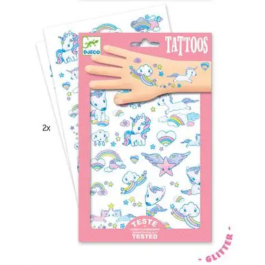 Nouveauté Tatouages licornes - Djeco