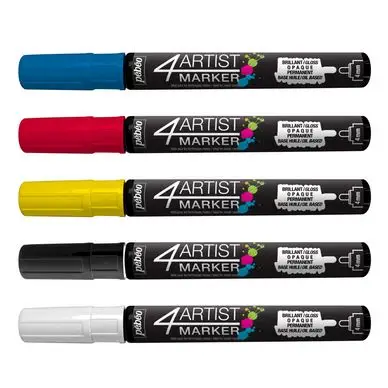 Meilleure Vente Feutre peinture 4Artist Marker 4 mm - Assortiment basique - Pébéo