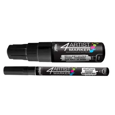 Feutre peinture 4Artist Marker - Noir 2 et 8 mm - Pébéo Vente Directe