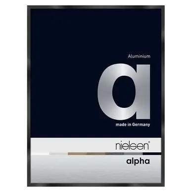 Cadre en aluminium Alpha Noir anodisé Brillant - Nielsen Nouveauté