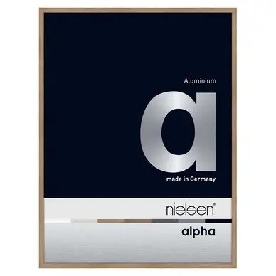 Cadre en aluminium Alpha plaqué bois teinte chêne - Nielsen Prix Cassé