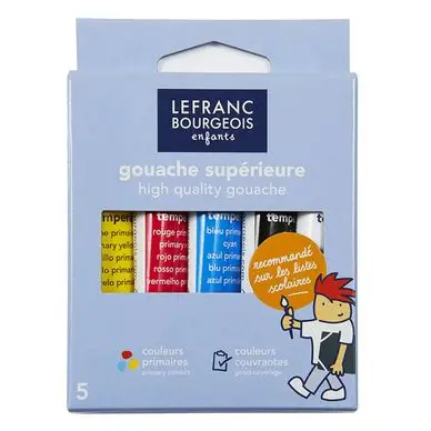 Gouache 5 tubes de 10 ml - Lefranc Bourgeois Remise