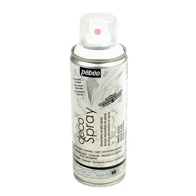 Achat Immédiat Auxiliaire decoSpray gesso blanc 200 ml - Pébéo