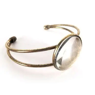 Promotion Saisonnière Bracelet Cabochon Rond Bronze - DTM