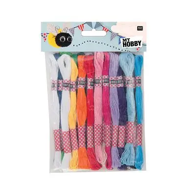 Prix Bas Fil à broder set basic x 24 pcs - Rico Design
