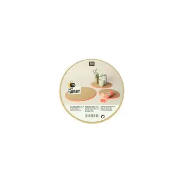 Dernière Chance Plaque de liège ronde Ø 10 cm - ep. 6mm - par 4 - Rico Design
