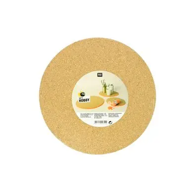 Plaque de liège ronde Ø 20 cm - ep. 6mm - par 2 - Rico Design Remise