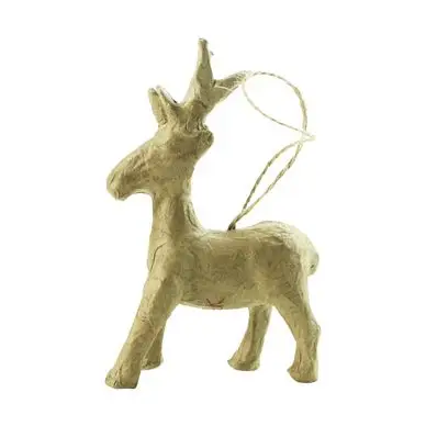 Renne à suspendre en papier mâché 3,5 x 11 x 7,5 cm - Décopatch Soldes