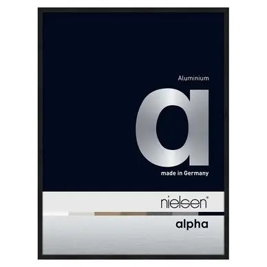 Bon Marché Cadre en aluminium Alpha Noir anodisé Mat - Nielsen