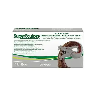 Super médium grise pâte polymère 454 g - Sculpey Livraison Express