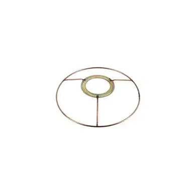 Carcasse d'abat-jour Cercle bagué E27 Ø 15 cm Cuivré - Fil Cuivré (Le) Haute Qualité