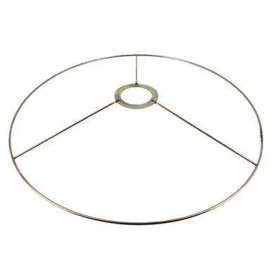 Offre Exclusive Carcasse d'abat-jour Cercle bagué E27 Ø 35 cm Cuivré - Fil Cuivré (Le)