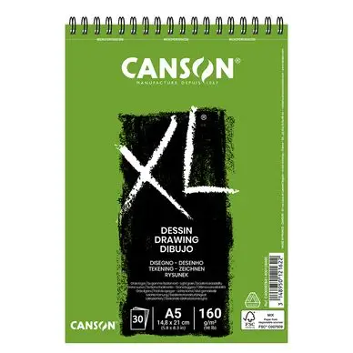Vente Directe Bloc de papier XL dessin 160 g/m² 30 feuilles A5 - Canson