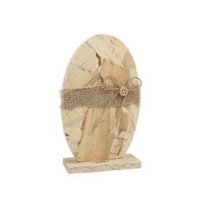 Œuf en bois à poser 18 x 11 x 4 cm - CTOP Usine Directe