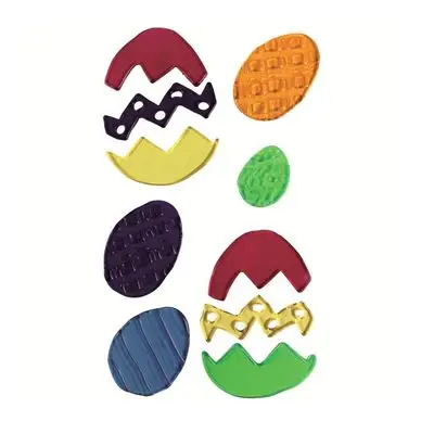 Déco Gelly Œufs de Pâques - 6 pcs - CTOP Seulement Aujourd'hui