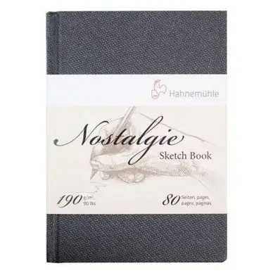 Livre de papier croquis Nostalgie 190 g/m² - 80 pages Portrait Offre Spéciale