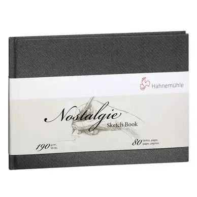 Livre de papier croquis Nostalgie 190 g/m² - 80 pages Paysage Populaire
