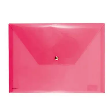 Promotion Saisonnière Pochette fuchsia fluo avec bouton pression 33 x 24 cm - Rico Design