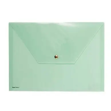Offre Du Jour Pochette menthe avec bouton pression 33 x 24 cm - Rico Design