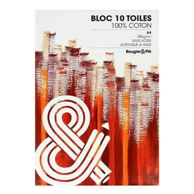 Meilleur Prix Bloc de toile 100% Coton 10 feuilles - Rougier&Plé