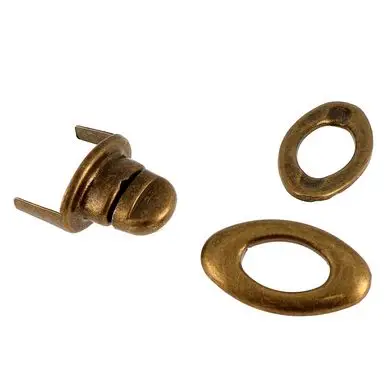 Fermoir tourniquet ovale 35 x 20 mm Bronze - Bohin Affaire À Saisir