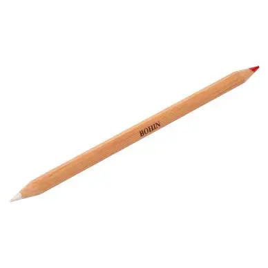 Crayon craie Textile bicolore Rouge et Blanc - Bohin Usine Directe