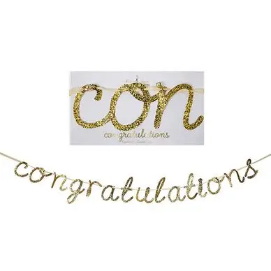 Commander Maintenant Guirlande congratulation x 4,3 m - Meri Meri