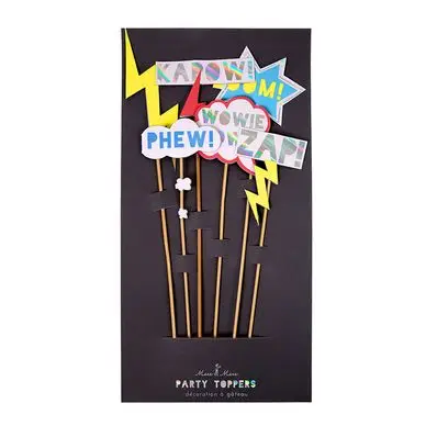 Dernière Chance Pics superhéros x 6 pcs - Meri Meri