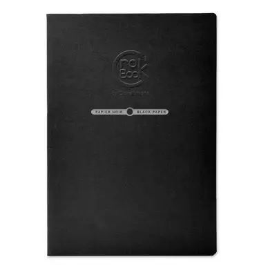 Vente Flash Carnet de croquis Crok'Book Papier noir 120 g/m² - Clairefontaine