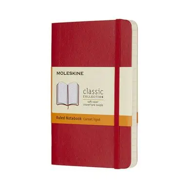 Carnet ligné souple Scarlet 9 x 14 cm - Moleskine Prix Promo