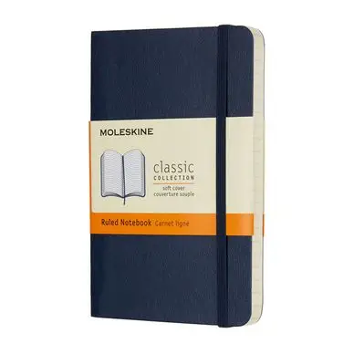 Carnet ligné souple Saphir 9 x 14 cm - Moleskine Prix Promo