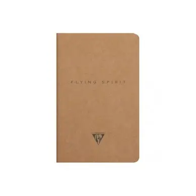 Achat Immédiat Carnet Flying Spirit kraft 11 x 17 cm 96 pages Lignées 90g/m² - Clairefontaine