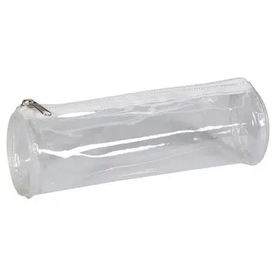 Trousse ronde transparente Ø 7 x 22 cm - Clairefontaine Authentique