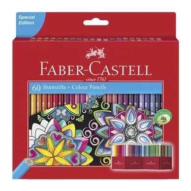 Pas Cher Crayon de couleur Château accordéon - 60 pcs - Faber-Castell