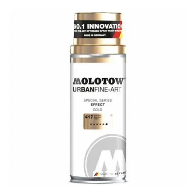 Bombe de peinture Urban Fine-Art Effect 400 ml Or - Molotow Prix Réduit