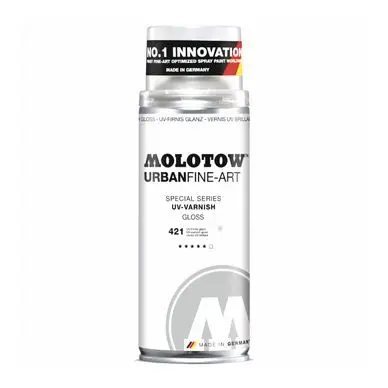 Vernis en spray Urban Fine-Art anti UV Brillant 400 ml - Molotow Dernier Modèle