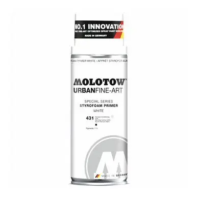 Livraison Express Apprêt pour Polystyrène Urban Fine-Art Blanc 400 ml - Molotow