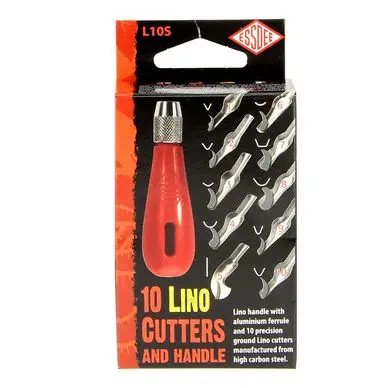 Solde Manche pour linogravure + 10 gouges différentes - ESSDEE