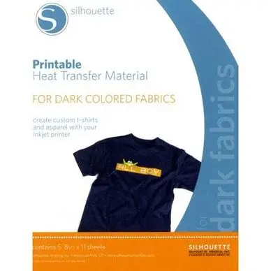 Film pour transfert textile à imprimer 21 x 28 cm 2 pcs - Silhouette Petit Prix
