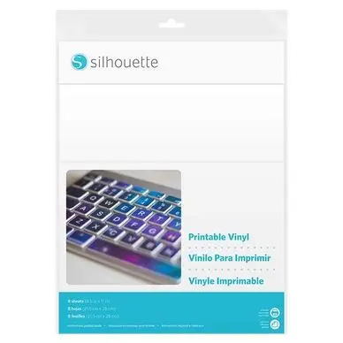 Film vinyle imprimable 21.6 x 28 cm - Silhouette Nouvelle Collection