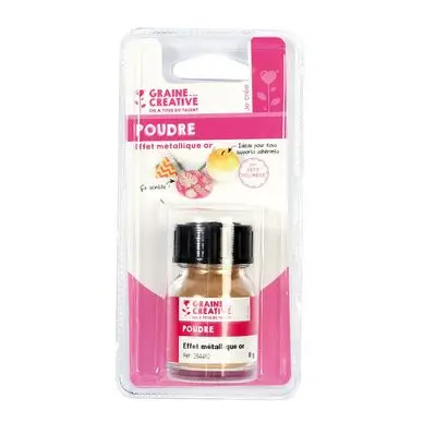 Poudre métallique effet Or - 8 g - Graine Créative Meilleur Prix
