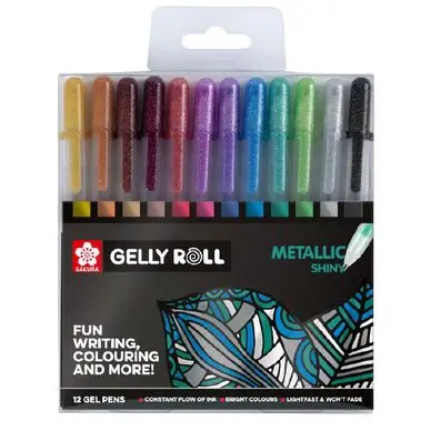 Affaire À Saisir Stylo gel Gelly Roll 12 couleurs Set Metallic - Sakura