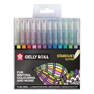 Promotion Stylo gel Gelly Roll 12 couleurs Set Stardust - Sakura