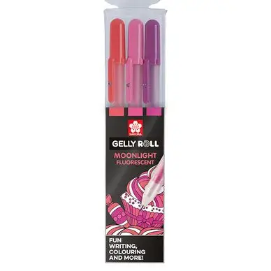 Meilleur Prix Stylo gel Gelly Roll 3 couleurs Set Moonlight Rose - Sakura
