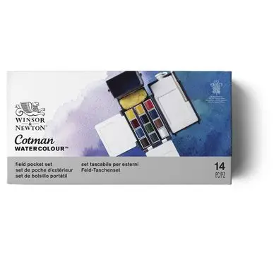 Aquarelle fine Boite de terrain 12 demi-godets - Cotman Achetez Aujourd'hui