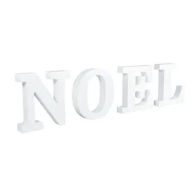 Prix Cassé Décoration en médium Mot à poser Noël 44,5 x 2 x 11 cm - Rayher