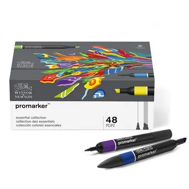 Feutre à alcool Promarker Collection des essentiels 48 couleurs - Winsor & Newton Paiement Sécurisé